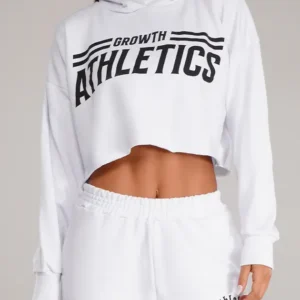 Cropped Moletom Growth Athletics Branco