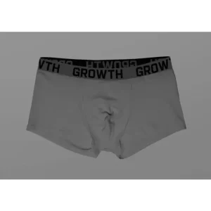 Cueca Cinza Claro Elastico Chumbo C/ Preto