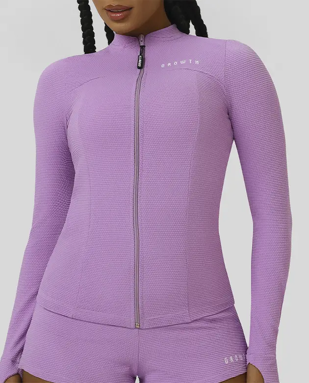 Jaqueta Growth Fals Lilas Hortencia
