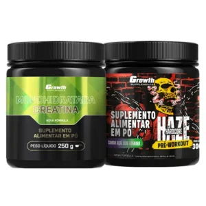 Kit Creatina Monohidratada 250g e Pré-Treino Haze 300g