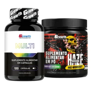 Kit Multivitamínico 120 caps e Pré-Treino Haze 300g