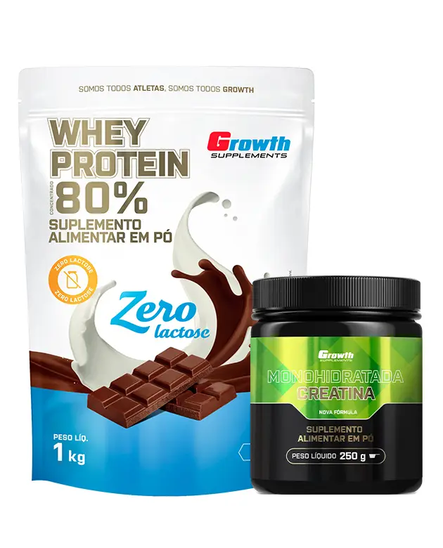 Kit Whey Protein Concentrado Zero + Creatina Mono 250g