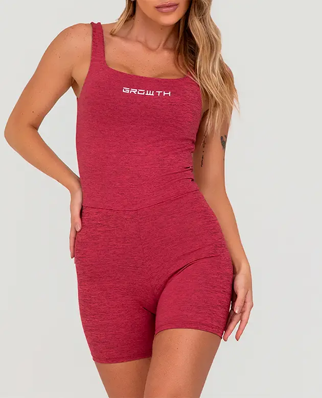 Macaquinho Growth Detalhe Costas C/Tira Rosa