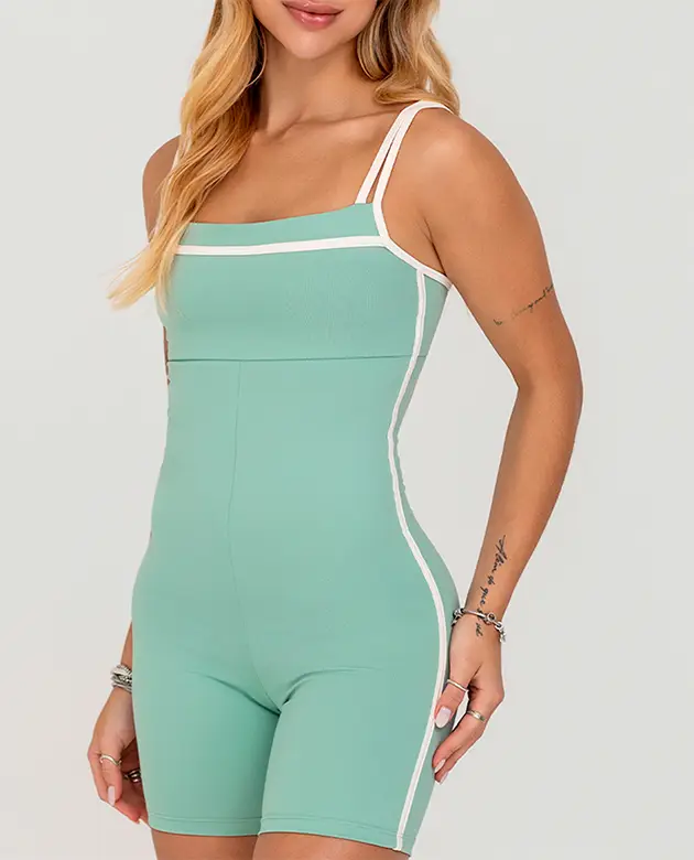 Macaquinho Growth Vies Contrastante Verdinho Com Off