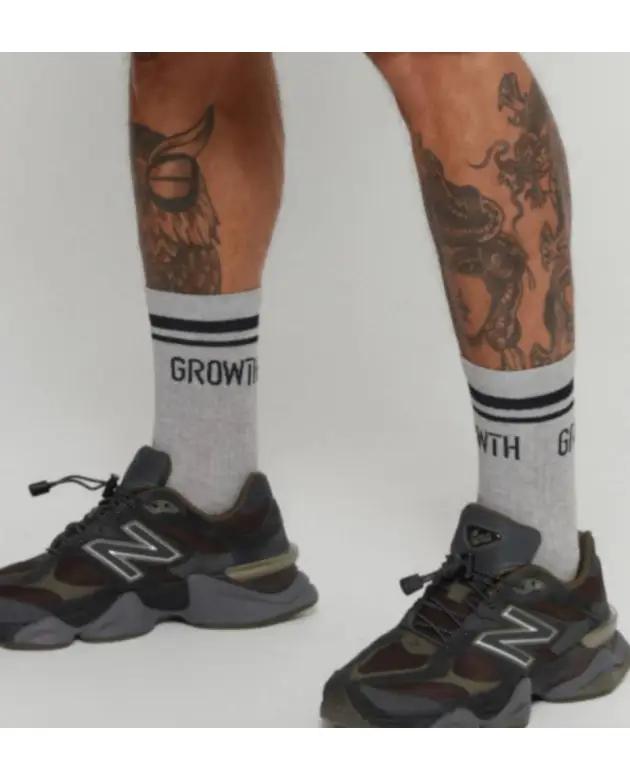 Meia Premium Growth Under Cinza Grafite