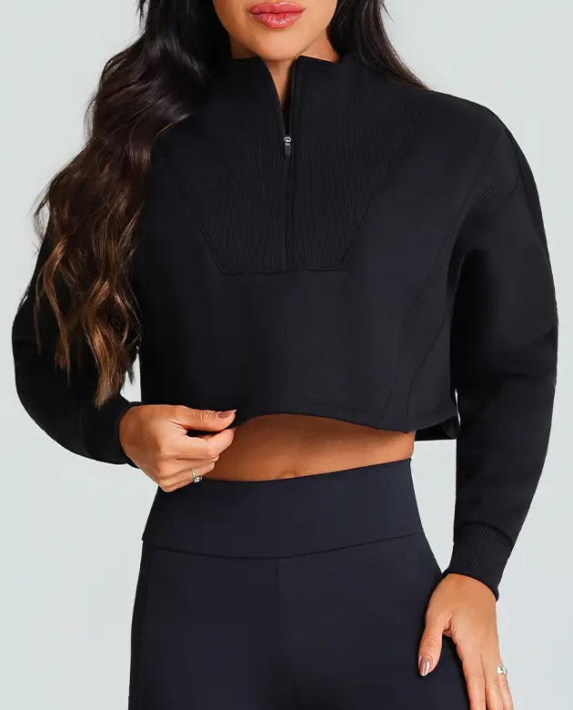 Moletom Growth Ziper Frontal Preto