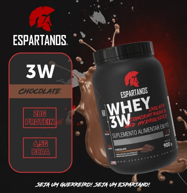 Whey Protein 3W Espartanos 900g | Peça Já e Acelere Seus Resultados