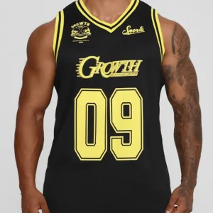 Regata Basket Growth Preta/Amarela