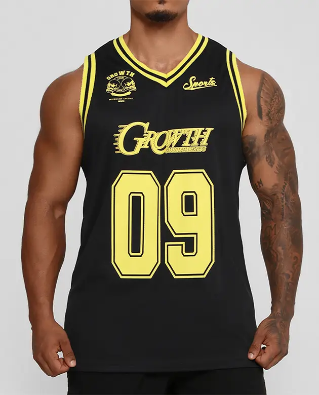 Regata Basket Growth Preta/Amarela