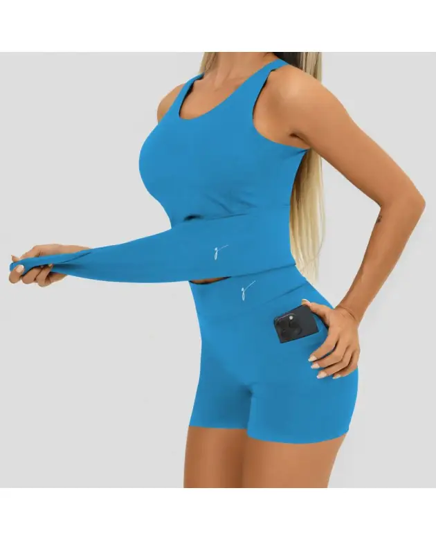 Short Growth Slim Azul Royal