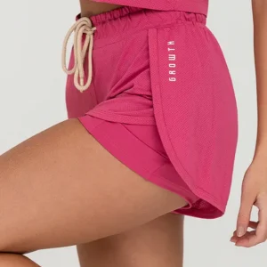 Short Growth Soltinho com Cordao Rosa