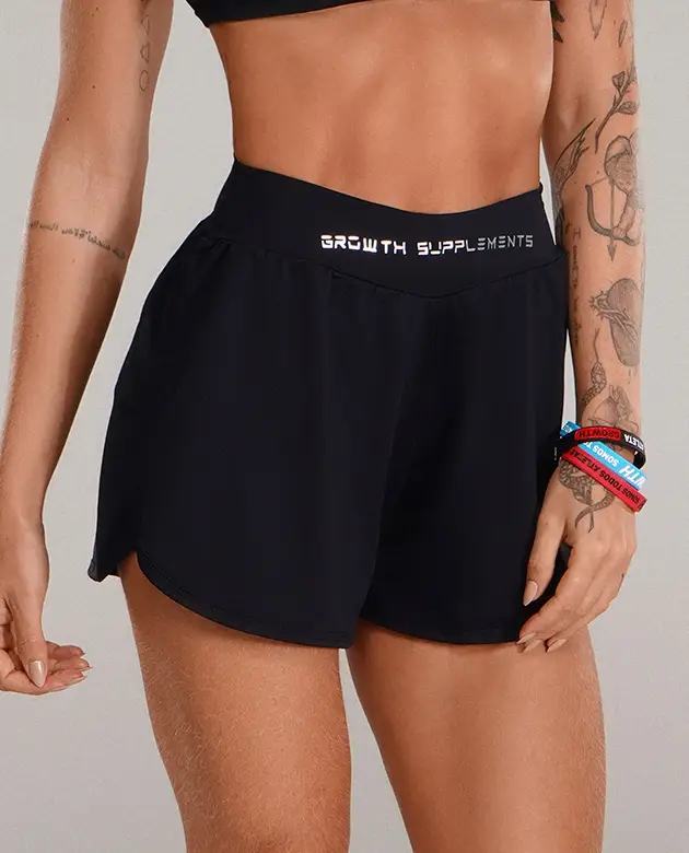 Shorts Duplo Growth Luar Preto