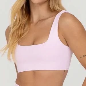 Top Growth Decote Profundo Costas Rosa Claro