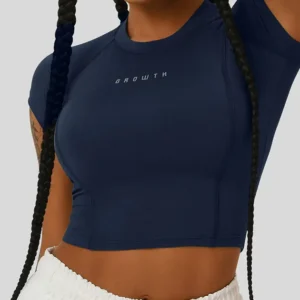 Tshirt Growth Raglan Azul Marinho